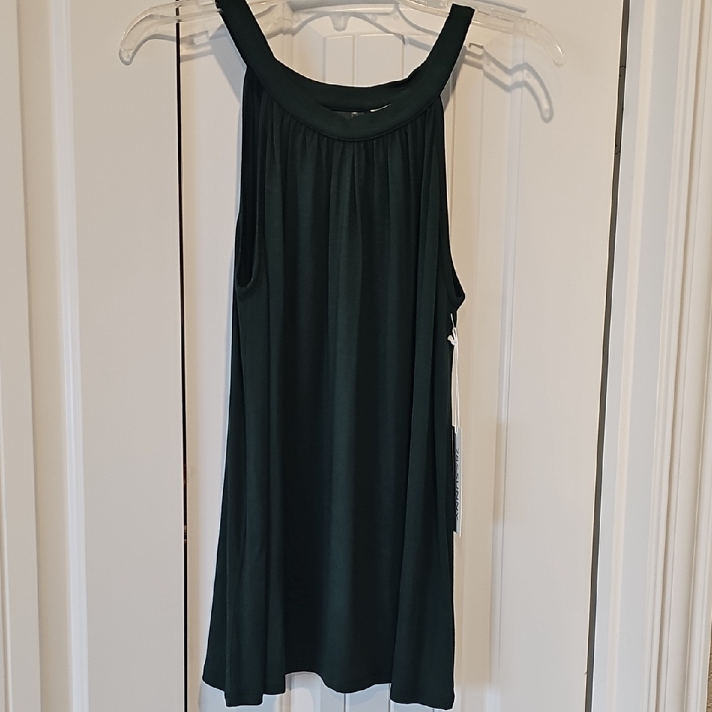 Forest Green Sleeveless Top L